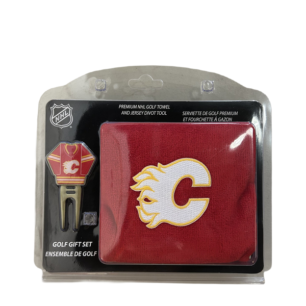 Calgary Flames 2 Piece Golf Gift Set