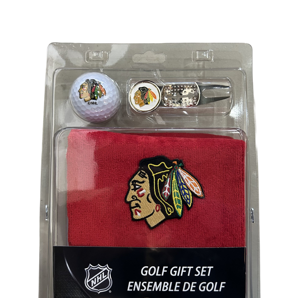 Chicago Blackhawks 4 Piece Golf Gift Set