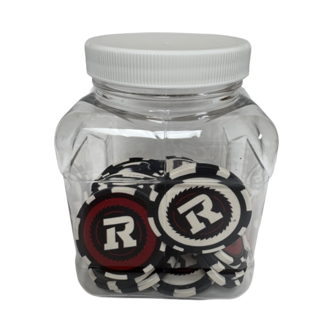 25 CFL Poker Chips Ottawa Redblacks – CaddyPro Golf Products