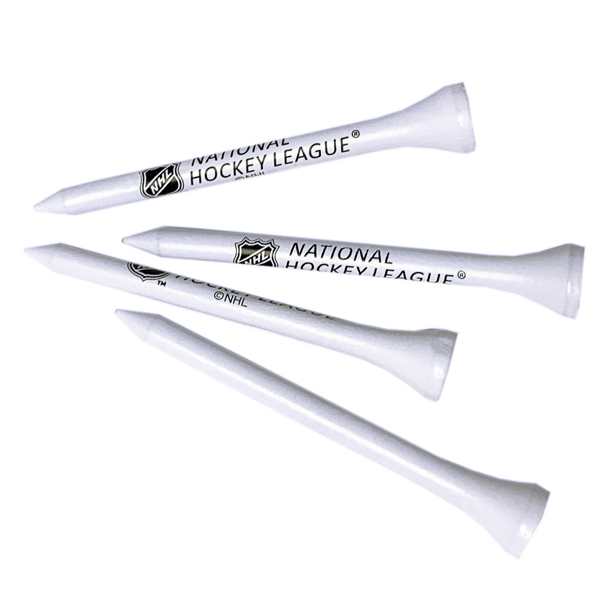 NHL Shield Tees - 40 Count (White)