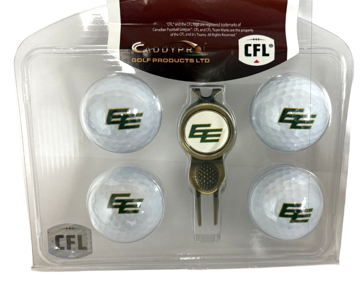 Edmonton Elks Divot Tool & 4 Ball Gift Set (White Balls)