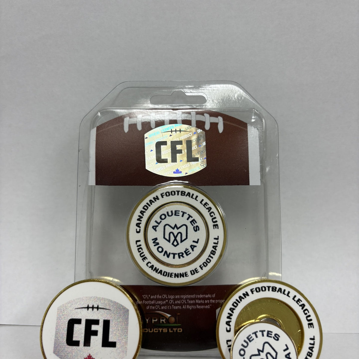 CFL Medallion w/Ball Marker Montreal Alouettes