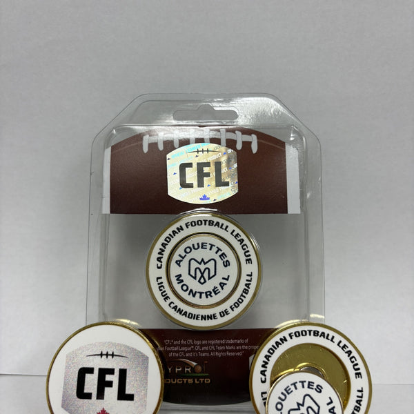 CFL Medallion w/Ball Marker Montreal Alouettes