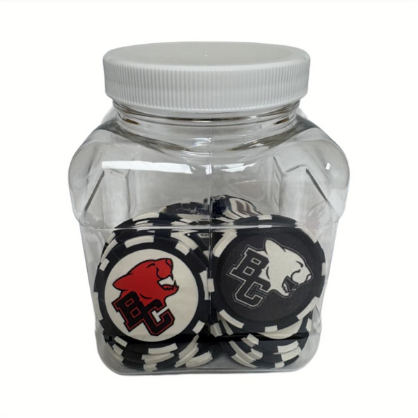 25 CFL Poker Chips BC Lions