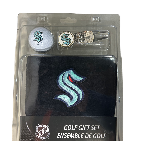 Seattle Kraken 4 Piece Golf Gift Set