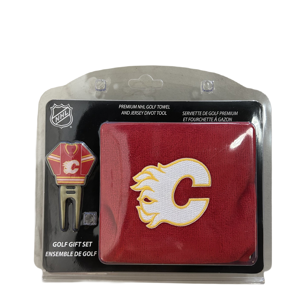 Calgary Flames 2 Piece Golf Gift Set