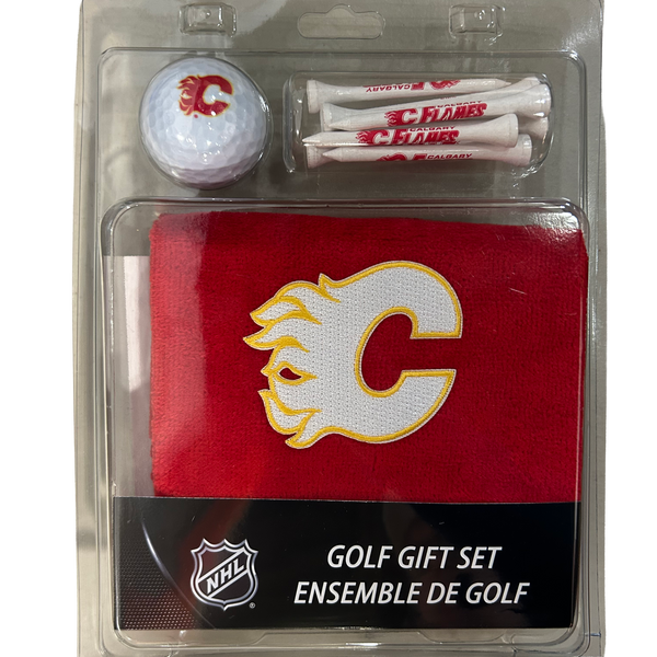Towel, Ball, Tees Gift Set Calgary Flames