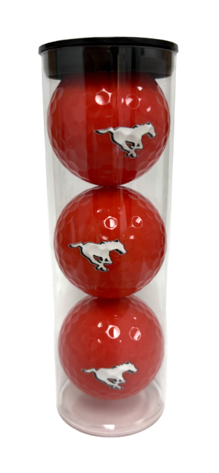 3 Ball Tube - Calgary Stampeders (Red)
