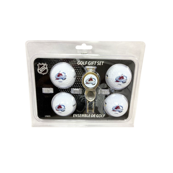 Colorado Avalanche Divot Tool & 4 Ball Gift Set