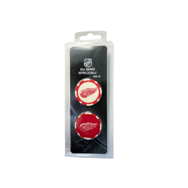 Detroit Red Wings Poker Chip Ball Markers (2-Pack)