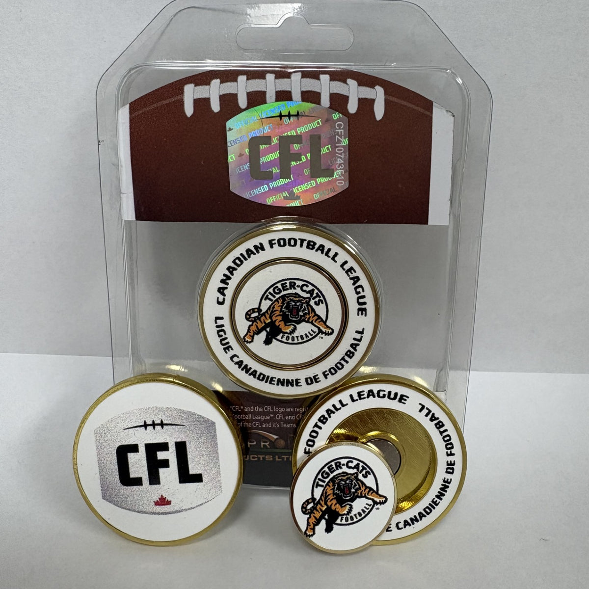 CFL Medallion w/Ball Marker Hamilton Tiger-cats