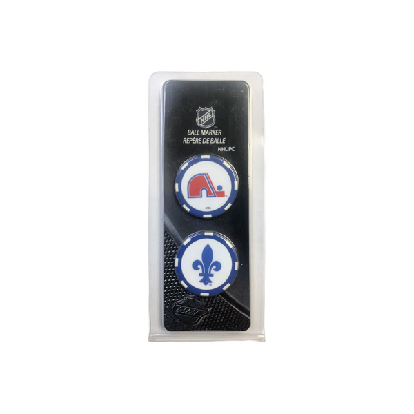 Quebec Nordiques Poker Chip Ball Markers (2-Pack)