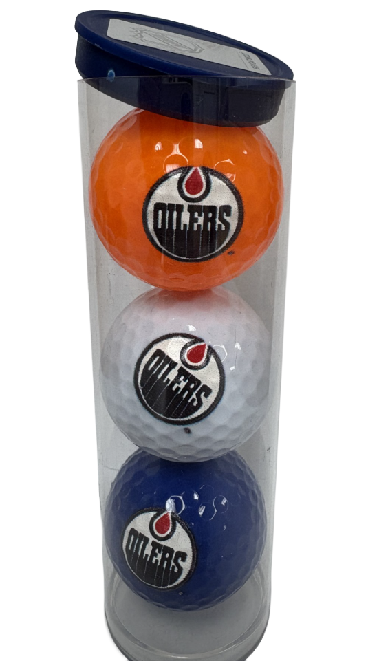 3 Ball Tube - Edmonton Oilers Mixed Team Colours