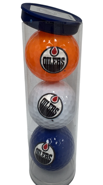 3 Ball Tube - Edmonton Oilers Mixed Team Colours
