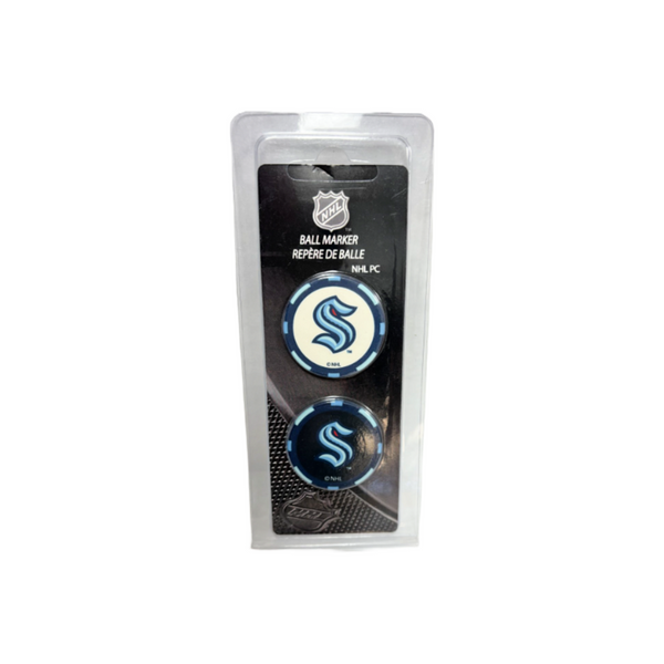 Seattle Kraken Poker Chip Ball Markers (2-Pack)
