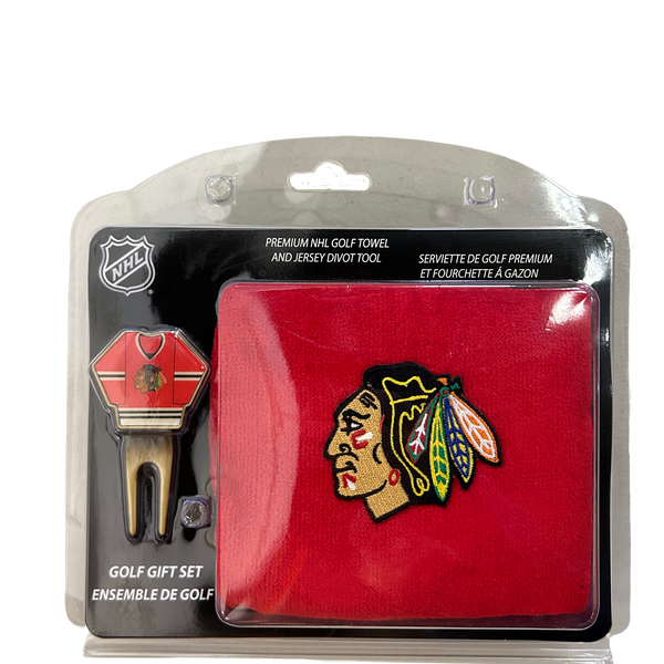 Chicago Blackhawks 2 Piece Golf Gift Set