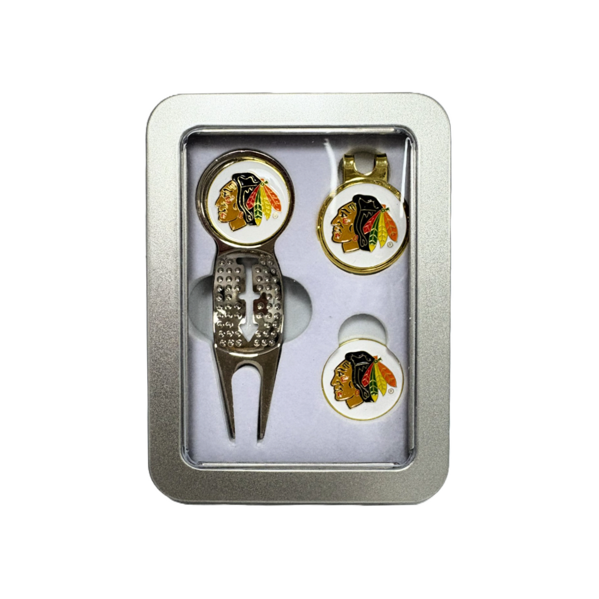 Small Gift Tin Set Chicago Blackhawks