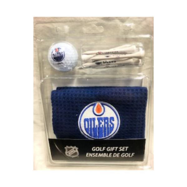 Towel, Ball, Tees Gift Set Edmonton Oilers