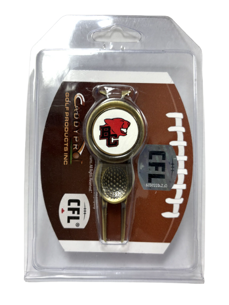 Brass Divot Tool w/Ball Marker BC Lions