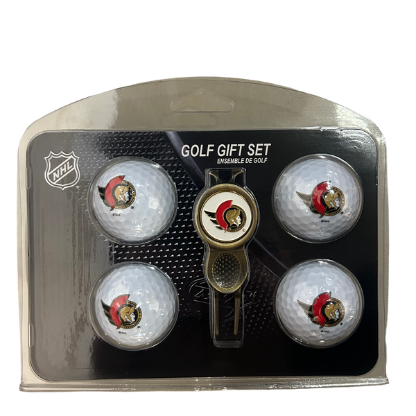 Ottawa Senator Divot Tool & 4 Ball Gift Set