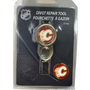 Brass Divot Tool w/Ball Marker Calgary Flames